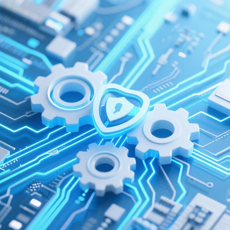 象征安全与透明的数字概念图